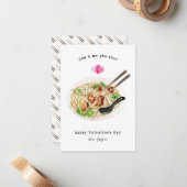 Jij en ik Pho-Ever | Pho Soup-Valentijn Notitiekaartje (Voorkant / Achterkant in situ)