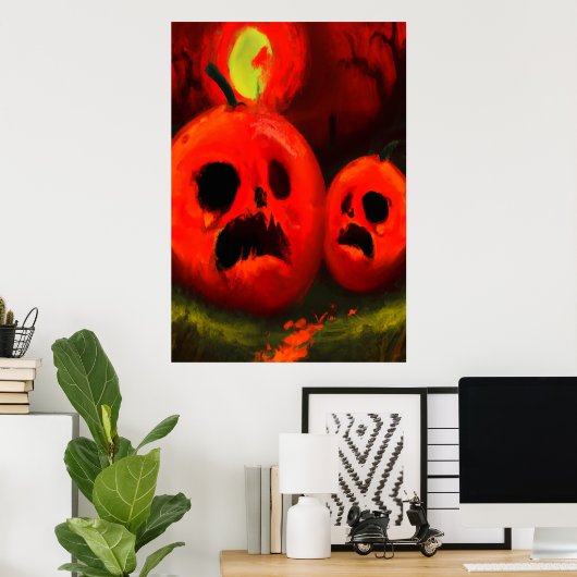 Jij en ik Pumpkin | AI Art Poster (Thuiskantoor)
