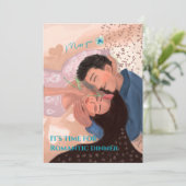 Jij en ik romantisch diner kaart (Staand voorkant)