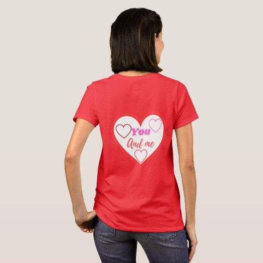 Jij en ik 💓 t-shirt (Achterkant volledig)