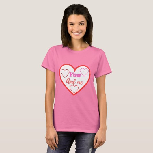 Jij en ik 💓 t-shirt (Voorkant volledig)