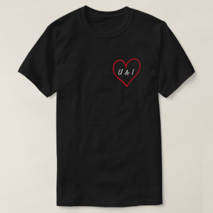 Jij en ik T-shirt (zwart)
