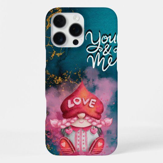 Jij en ik Valentijnsdagen kabouter iPhone Hoesje (Achterkant)