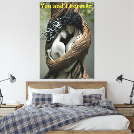 Jij en ik voor altijd canvas afdruk