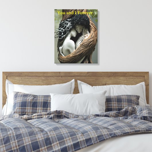 Jij en ik voor altijd canvas afdruk (Insitu (Slaapkamer))