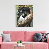 Jij en ik voor altijd canvas afdruk (Insitu (Woonkamer))