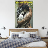 Jij en ik voor altijd  canvas afdruk (Insitu (Slaapkamer))