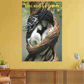 Jij en ik voor altijd  canvas afdruk (Insitu (Woonkamer))