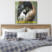 Jij en ik voor altijd canvas afdruk (Insitu (Slaapkamer))