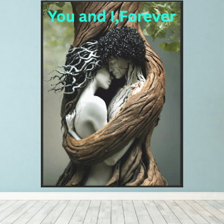 Jij en ik voor altijd canvas afdruk
