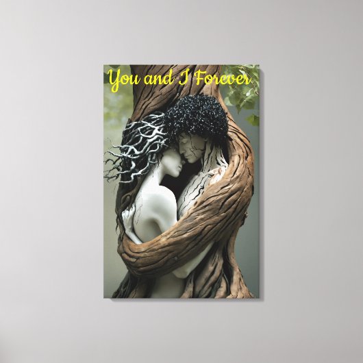 Jij en ik, voor altijd  canvas afdruk (Voorkant)