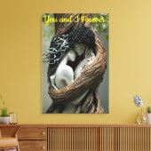 Jij en ik, voor altijd  canvas afdruk (Insitu (Woonkamer))