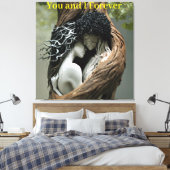 Jij en ik voor altijd canvas afdruk (Insitu (Slaapkamer))