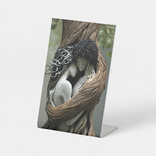 "Jij en ik, voor altijd" Reclamebord Met Voetstuk (Voorkant)