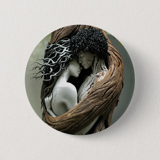 Jij en ik voor altijd ronde button 5,7 cm (Voorkant)