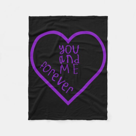 Jij en ik voor altijd Sticker2 Fleece Deken (Voorkant)