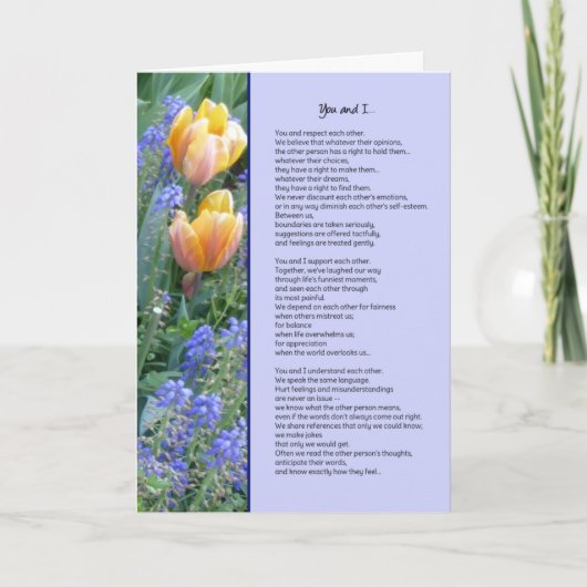 Jij en ik... vriendschap kaart (Voorkant)