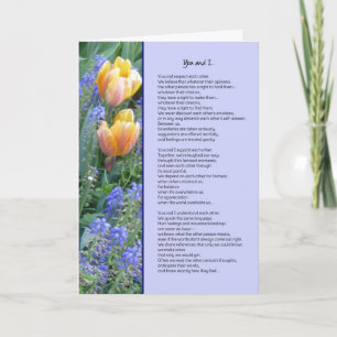 Jij en ik... vriendschap kaart