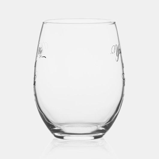 Jij en ik zijn bedoeld als bruiloft wijnglas zonder voet (Rechts)