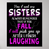 Jij en ik zijn zusters die altijd onthouden dat al poster (Voorkant)
