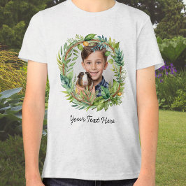 Jij en je huisdier op maat gemaakte foto Tri-Blend shirt
