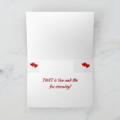 *JIJ* EN *ME* VOOR 'ETERNITY'-LIEFDE FEESTDAGEN KAART (Binnen)