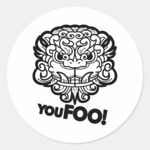 Jij Foo! Ronde Sticker