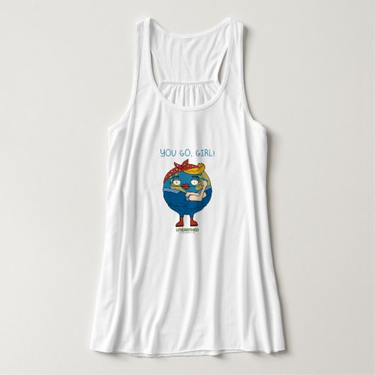 Jij gaat, meisje tanktop (Design voorkant)