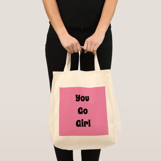 Jij gaat Meisje Tote Bag (Voorkant (product))