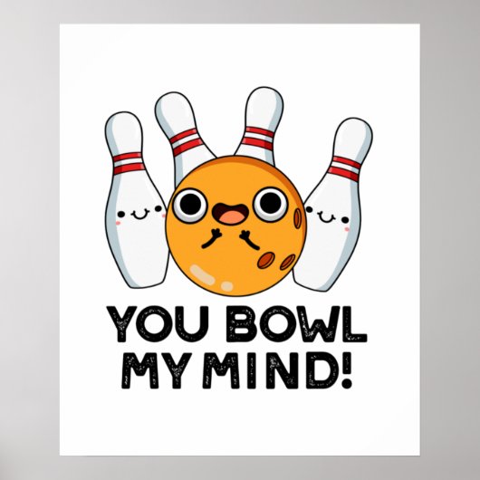 Jij gaat m'n geintje te gek op Bowling Poster (Voorkant)