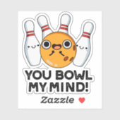 Jij gaat m'n geintje te gek op Bowling Sticker (Vel)