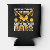 Jij Gezegde imker wil praten over bijen Blikjeskoeler (Voorkant)