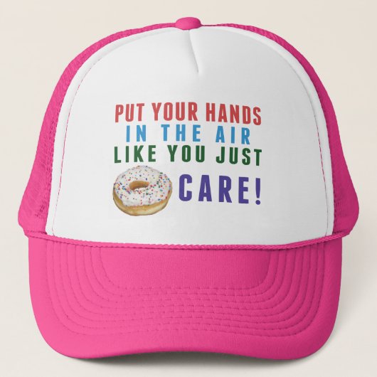 Jij gooit gewoon Trucker Hat (niet) Pet (Voorkant)