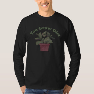 Jij Groeit Meid   Plant Pun T-shirt