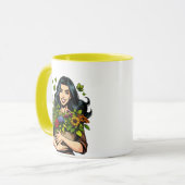 Jij groeit meisje! Plant woordspeling | Grappige H Mok (Voorkant links)