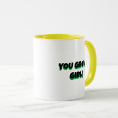 Jij groeit meisje! Plant woordspeling | Grappige H Mok (Voorkant rechts)