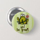 Jij! groen ronde button 5,7 cm (Voorkant /achterkant)