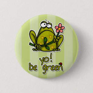 Jij! groen ronde button 5,7 cm