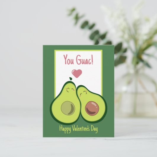 Jij Guac. Avocado Love, Valentijnse Kaart (Staand voorkant)