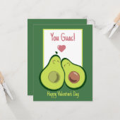 Jij Guac. Avocado Love, Valentijnse Kaart (Voorkant / Achterkant in situ)