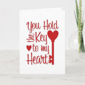 JIJ HEBT DE SLEUTEL & JIJ BENT 'MIJN PERSOON' LIEF KAART (Voorkant)