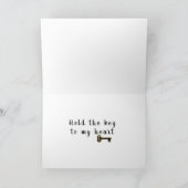 Jij hebt de sleutel tot mijn hart kaart (Binnen)