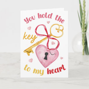 Jij hebt de sleutel tot mijn hart Valentijnskaart Kaart