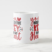 "Jij hebt de sleutel van mijn hart Grote Koffiekop (Voorkant)