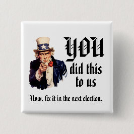 Jij hebt dit bij ons gedaan vierkante button 5,1 cm