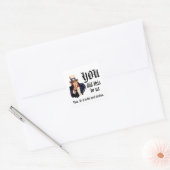 Jij hebt dit bij ons gedaan vierkante sticker (Envelop)