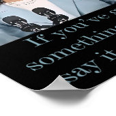 Jij hebt iets te zeggen  poster (Hoek)