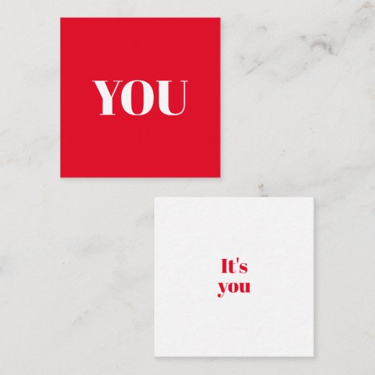 Jij, het is je roodroodroodroodroodroodroodroodroo informatiekaartje (Voorkant / Achterkant)