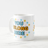 Jij hoort hier thuis - koffiemok (Voorkant links)