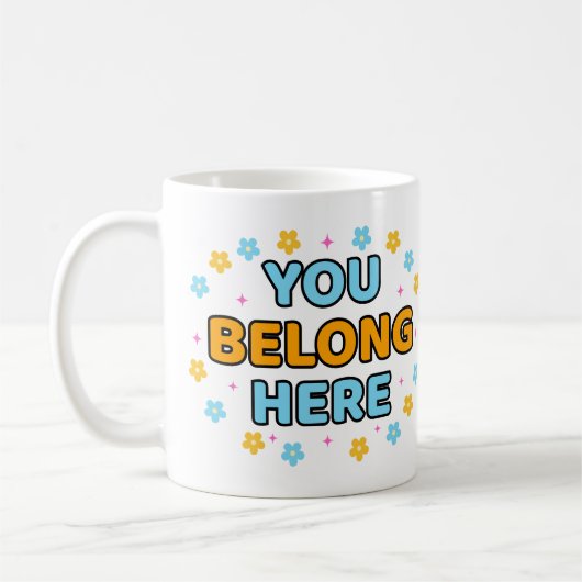 Jij hoort hier thuis - koffiemok (Links)